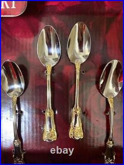 Royal Albert Old Country Roses Stainless 22K Gold Accents Demitasse Spoon