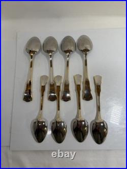 Royal Albert Old Country Roses Stainless, Gold Accent Flatware 26 Pieces E. C