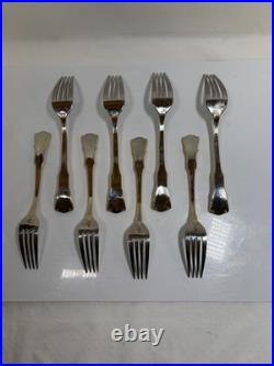 Royal Albert Old Country Roses Stainless, Gold Accent Flatware 26 Pieces E. C