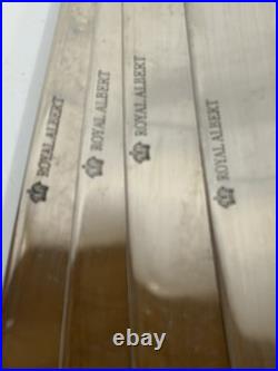 Royal Albert Old Country Roses Stainless, Gold Accent Flatware 26 Pieces E. C