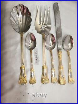 Royal Albert Old Country Roses Stainless Serve ware (6) Piece Set 18/10 NWOB