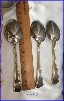 Royal Albert Old Country Roses Stainless Serve ware (6) Piece Set 18/10 NWOB