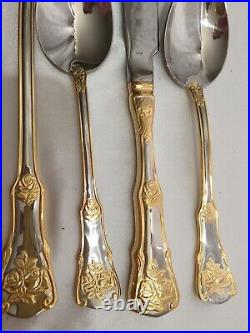 Royal Albert Old Country Roses Stainless Serve ware (6) Piece Set 18/10 NWOB