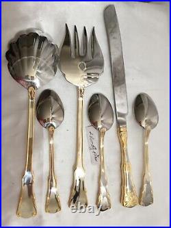 Royal Albert Old Country Roses Stainless Serve ware (6) Piece Set 18/10 NWOB