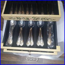 Royal Albert Old Country Roses Stainless gold accent Flatware