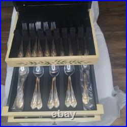 Royal Albert Old Country Roses Stainless gold accent Flatware