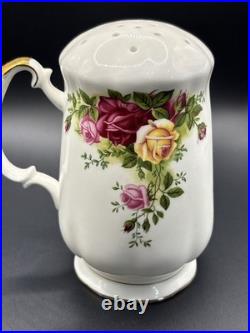 Royal Albert Old Country Roses Sugar / Powdered Sugar Shaker Sifter Rare HTF
