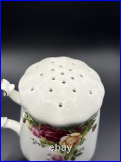 Royal Albert Old Country Roses Sugar / Powdered Sugar Shaker Sifter Rare HTF
