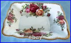 Royal Albert Old Country Roses Sweet Meat Dishes. Oval, Rectangular, and Square Royal Albert Old Country Roses Sweet Meat Dishes. Oval, Rectangular, and Square