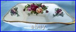 Royal Albert Old Country Roses Sweet Meat Dishes. Oval, Rectangular, and Square Royal Albert Old Country Roses Sweet Meat Dishes. Oval, Rectangular, and Square