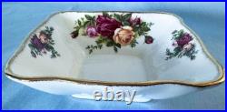 Royal Albert Old Country Roses Sweet Meat Dishes. Oval, Rectangular, and Square Royal Albert Old Country Roses Sweet Meat Dishes. Oval, Rectangular, and Square