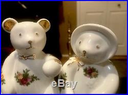 Royal Albert Old Country Roses TEDDY BEARS BOY GIRL Pair Fine China Figurine NEW