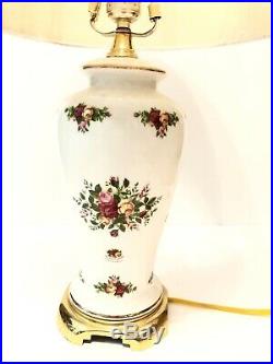 Royal Albert Old Country Roses Table Lamp Shade Flowers Roses Home Decor
