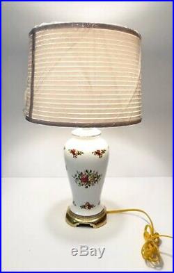 Royal Albert Old Country Roses Table Lamp Shade Flowers Roses Home Decor
