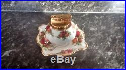 Royal Albert Old Country Roses Table Lighter / Ashtray Extremely RARE