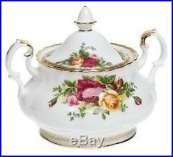 Royal Albert Old Country Roses Tea Completer Set Teapot Creamer Sugar 3 PC NEW