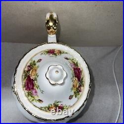 Royal Albert Old Country Roses Tea Pot Bone China Made in England EUC