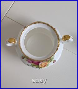 Royal Albert Old Country Roses Tea Pot, Creamer, Sugar Bowl, Candy Bowl- England