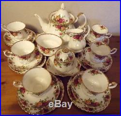 Royal Albert Old Country Roses Tea Service for 6 30pc -Top