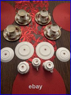 Royal Albert Old Country Roses Tea Set 19pc Service for 5 MINT Made in England