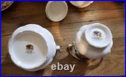 Royal Albert Old Country Roses Tea Set 21 Pc Bone China