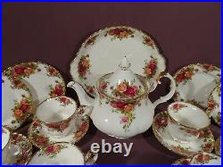 Royal Albert Old Country Roses, Tea Set 24 Pieces, Inc Pot, Factory First Qual