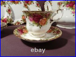 Royal Albert Old Country Roses, Tea Set 24 Pieces, Inc Pot, Factory First Qual