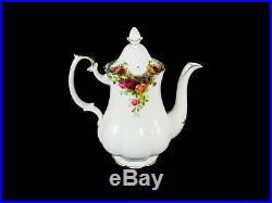 Royal Albert Old Country Roses Tea Set 30 pc Service for 12, Coffee Pot, Tea Pot