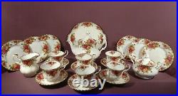 Royal Albert Old Country Roses, Tea Set Including Pot, Early Mark, 1st Quality