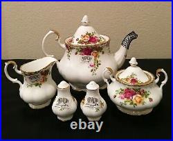 Royal Albert Old Country Roses Tea Set Total Five Pcs. New With Tags