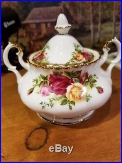 Royal Albert Old Country Roses Tea Set with Serving Tray