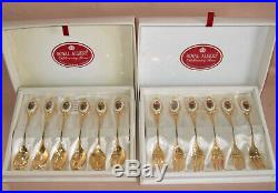 Royal Albert Old Country Roses Tea Spoons & Dessert Forks, New, Boxed