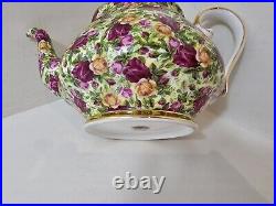 Royal Albert Old Country Roses Teapot 1999 Chintz Collection Excellent Cond