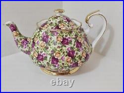 Royal Albert Old Country Roses Teapot 1999 Chintz Collection Excellent Cond