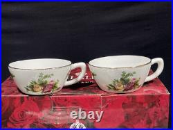 Royal Albert Old Country Roses Teapot, 2 cups set