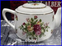 Royal Albert Old Country Roses Teapot, 2 cups set