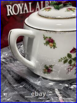 Royal Albert Old Country Roses Teapot, 2 cups set