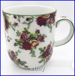 Royal Albert Old Country Roses Teapot & 4 Cups Mugs MINT New