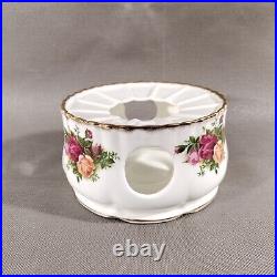Royal Albert Old Country Roses Teapot Coffee Pot Warmer Stand Bone China ENGLAND