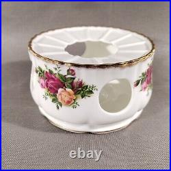 Royal Albert Old Country Roses Teapot Coffee Pot Warmer Stand Bone China ENGLAND