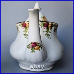 Royal Albert Old Country Roses Teapot Creamer Sugar Bowl Set Bone China England