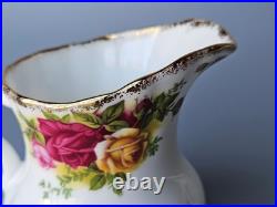 Royal Albert Old Country Roses Teapot Creamer Sugar Bowl Set Bone China England
