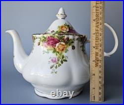 Royal Albert Old Country Roses Teapot Creamer Sugar Bowl Set Bone China England