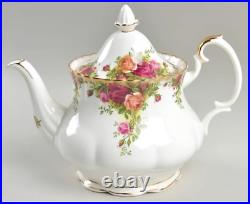 Royal Albert Old Country Roses Teapot Large 42 oz. Authentic Made In England