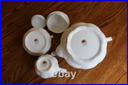Royal Albert Old Country Roses Teapot & Lid, Lidded Sugar Bowl & Creamer