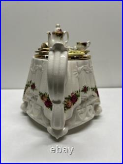 Royal Albert Old Country Roses Teapot Paul Cardew Design Artist's Palette Large Royal Albert Old Country Roses Teapot Paul Cardew Design Artist's Palette Large