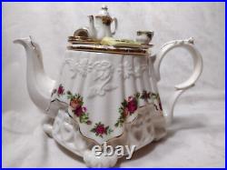 Royal Albert Old Country Roses Teapot Paul Cardew Design Artist's Palette Large