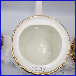 Royal Albert Old Country Roses Teapot Set, Tea Cups, Saucers, Dessert Dish England