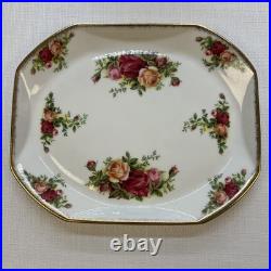 Royal Albert Old Country Roses Teapot Set with Creamer and Sugar Serving Plate