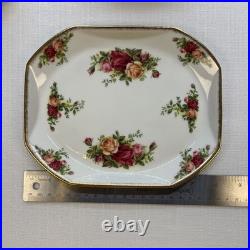 Royal Albert Old Country Roses Teapot Set with Creamer and Sugar Serving Plate